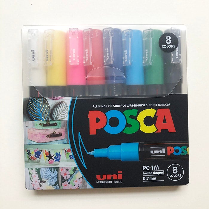 1M Extra Fine Tip Posca Paint Marker Sets Curio. Gallery & Creative