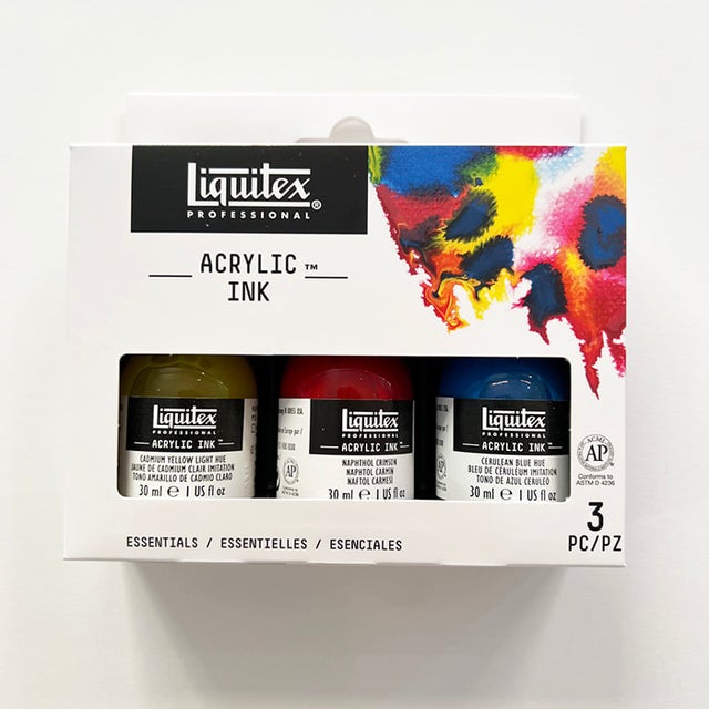 Royal & Langnickel Essentials Acrylic Ink Primary Colours Set 6 X 30ml 